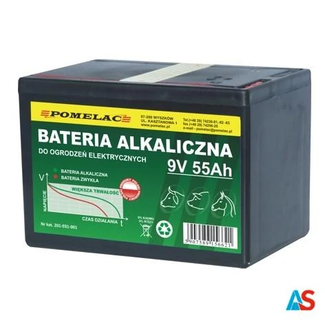 BATERIA ALKALICZNA 9V 55Ah