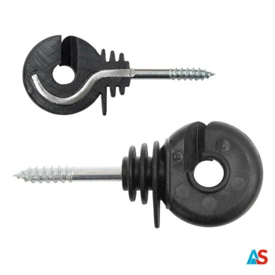 Izolator okrągły fi5 z zatopionym trzpieniem - wygiętym po 25 szt.