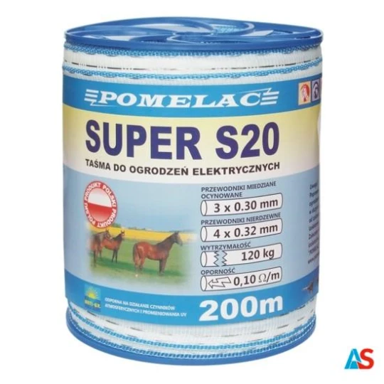 TAŚMA BIAŁO-NIEBIESKA SUPER S 20 - 200m