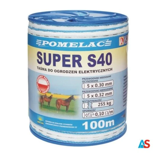 TAŚMA BIAŁO-NIEBIESKA SUPER S 40 - 100m