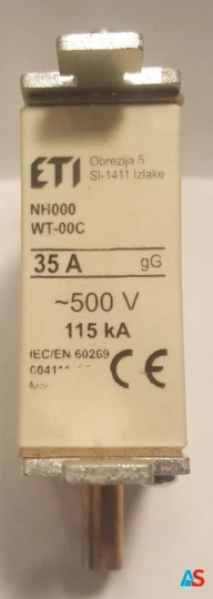 Wkładka bezpiecznikowa NH00C 35A gG 500V WT-00C