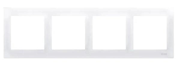 Simon 54 Premium Ramka poczwórna biała DR4/11