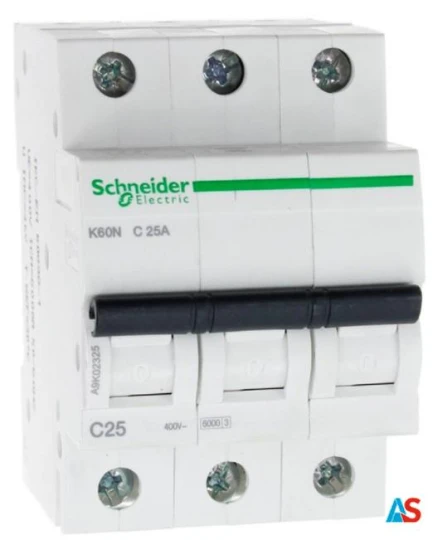 Wyłącznik nadprądowy 3P C 25A 6kA AC K60N A9K02325