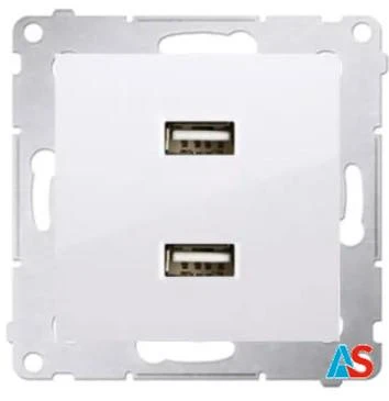 Simon 54 Ładowarka 2xUSB 2.1A 5V/DC DC2USB.01/11