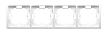 Simon Basic Standard Ramka poczwórna biała BMR4/11