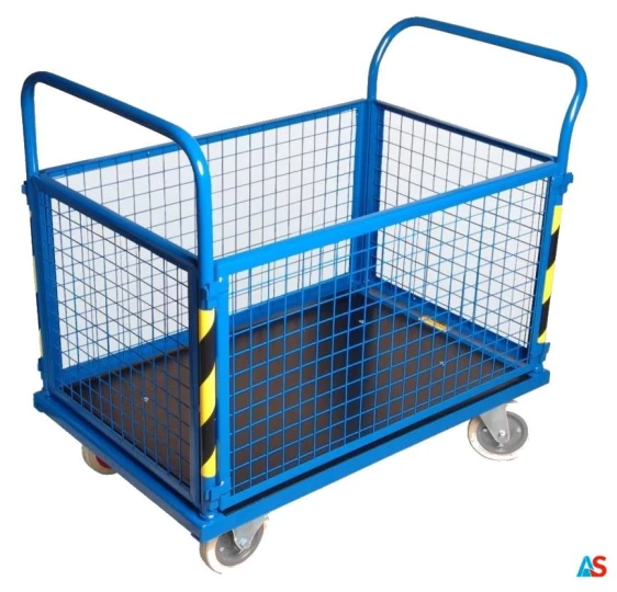 Wózek gospodarczy Romek VII zabudowany siatką