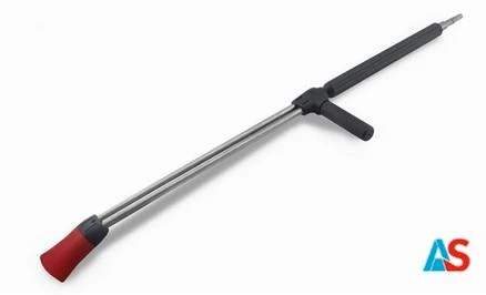 Lanca dwustrumieniowa ze stali nierdzewnej 900 mm zagięta pod kątem 15 °, szybkozłączka KEW nypel, osłona dyszy czerwona 1/4 