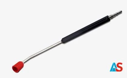 Lanca zraszająca VA 1800 mm zagięta pod kątem 15 °, złączka KEW Osłona dyszy czerwona 1/4 