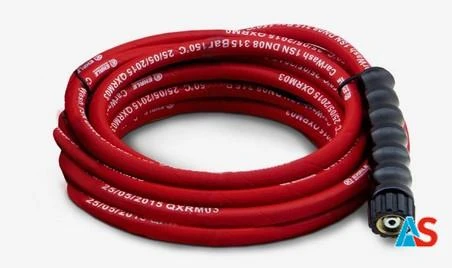 EHRLE Wąż wysokociśn. 10m DN06 z ochroną przed zginaniem po jednej stronie, 250bar,150'C HSC M22x1,5