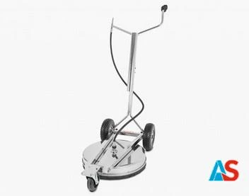 Urządzenie do czyszczenia powierzchni ze stali nierdzewnej ø520mm z 2 dyszami płaskostrumieniowymi 1503, 3-kołowymi oponami pneu