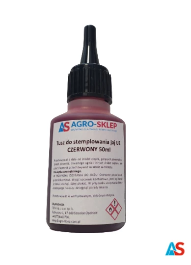 Tusz do stemplowania jaj 50ml PL - czerwony*