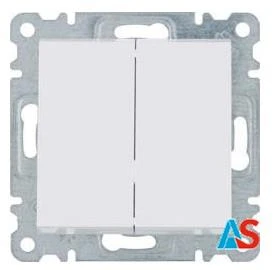 HAGER LUMINA2 Łącznik schodowy podwójny biały WL0050