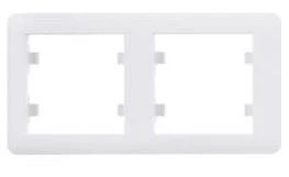 HAGER LUMINA2 Ramka podwójna pozioma biała WL5220