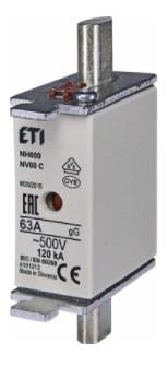 ETI Wkładka bezpiecznikowa KOMBI NH00C 63A gG/gL 500V WT-00C 004181212