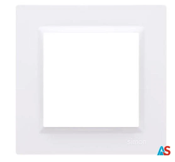 Simon 10 Ramka pojedyncza biała CR1/11