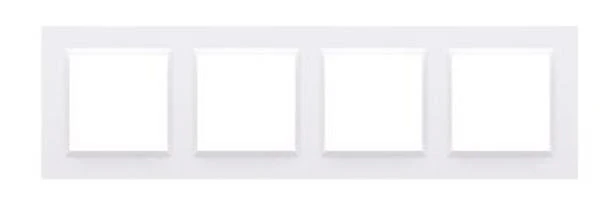Simon 10 Ramka poczwórna biała CR4/11