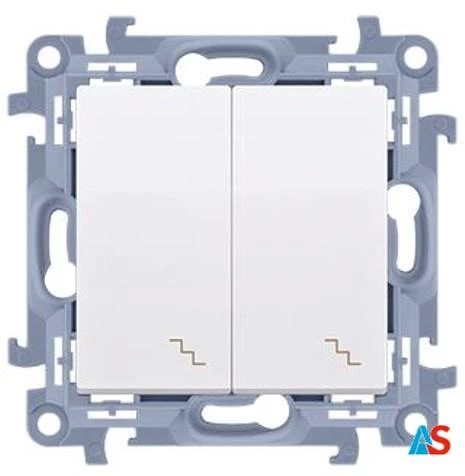 Simon 10 Łącznik schodowy podwójny 10AX biały CW6/2.01/11