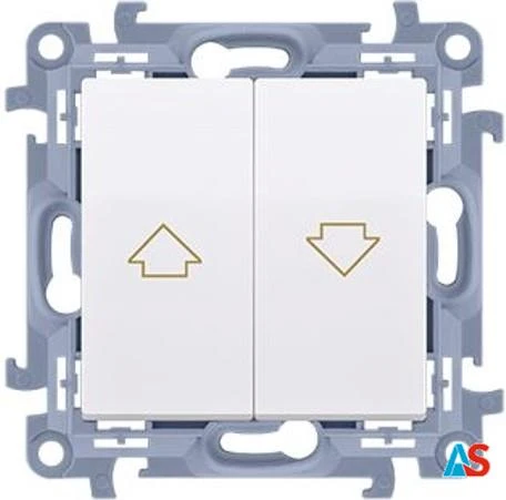 Simon 10 Przycisk żaluzjowy biały CZP1.01/11