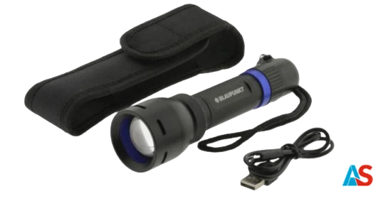 BLAUPUNKT Latarka LED Patrol 1000LM IPX4 USB czarna barwa naturalna