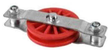 Bloczek 3,5” z podwójnym oczkiem czerwony