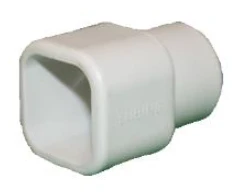 Przejście z rury kwadratowej 22x22mm na okrągłą fi 25mm