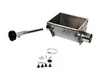 Kosz pod silos FA 90 stal nierdzewna z wałkiem Roxell