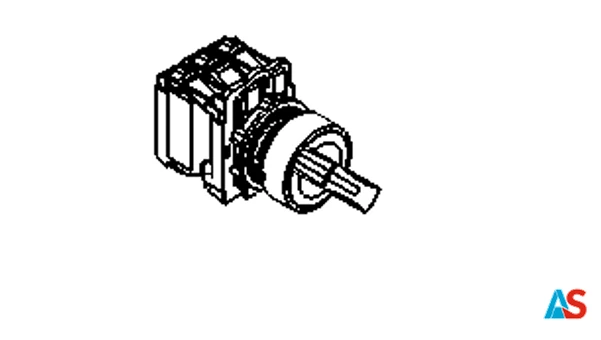 Pokrętło 0-1 czarne ZB5-AD2