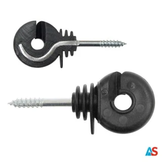 Izolator okrągły fi5 z zatopionym trzpieniem - wygiętym po 25 szt.