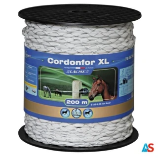 Szpula z plecionką CORDONFOR biała - XL, grubość 5 mm / 200 m