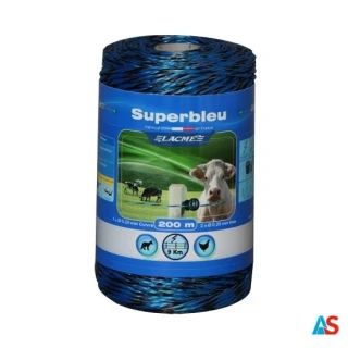 Szpula z plecionką SUPER BLEU niebiesko-czarna / 200 m