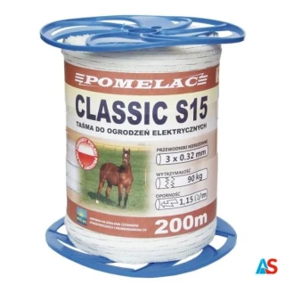 TAŚMA BIAŁA CLASSIC S 15 - 200m