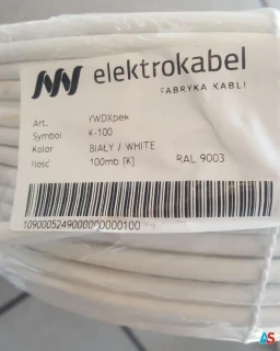 Przewód koncentryczny YWDXpek 75-1,05/4,8 Al biały