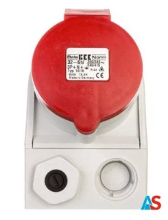 Gniazdo stałe Kombi 32A 5P 400V + 2P+Z 230V IP44