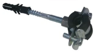 UCHWYT RURY 12-17MM Z GUMĄ I KOŁKIEM