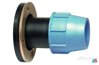 Złączka przelotowa z kołnierzem PE 90 x 4