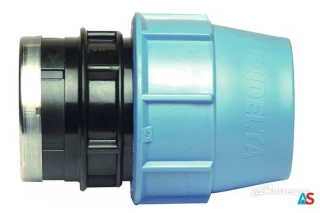 Złączka przelotowa z gwintem wewnętrznym PE 63 x 6/4