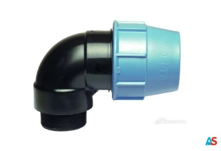 Kolano PE z gwintem zewnętrznym 25 x 3/4