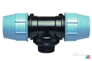 Trójnik z gwintem zewnętrznym PE 110 x 4