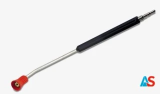 Lanca zraszająca VA 900 mm zagięta pod kątem 15 °, złączka KEW, dysza kontrolna czerwona 1/4 