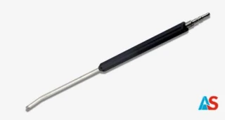 Lanca zraszająca ze stali nierdzewnej 1200 mm zagięta pod kątem 15 °, szybkozłączka KEW nypel, osłona dyszy czerwona 1/4 