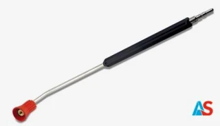 Lanca zraszająca ze stali nierdzewnej 2000 mm wygięta pod kątem 15 °, szybkozłączka wtykowa KEW, dysza kontrolna czerwona 1/4 