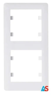 HAGER LUMINA2 Ramka podwójna pionowa biała WL5120