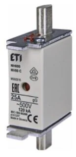 ETI Wkładka bezpiecznikowa KOMBI NH00C 25A gG/gL 500V WT-00C 004181207