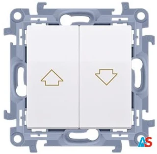 Simon 10 Łącznik żaluzjowy 10A IP20 biały CZW1.01/11