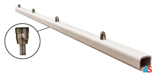 Rura do linii wody kwadratowa z 15 smoczkami