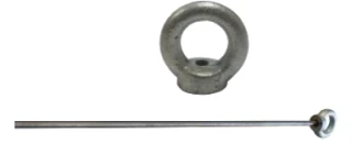 Uszko pręta do wlotów, nierdzewka