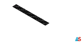 Panel z siatki drucianej 2299*254*4 Aluzink