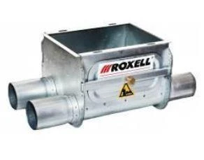 Kosz pod silos FA 75 podwójny stal nierdzewna z wałkami Roxell