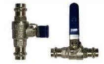 Zawór przelotowy 12x12mm (galwanizowany zaciskowy)